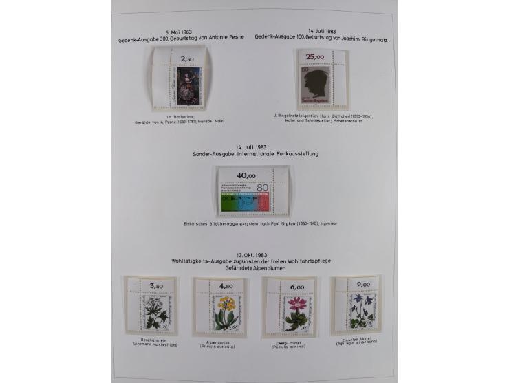 1948/82, in den Hauptnummern kpl. postfrische und zusätzlich gestempelte Sammlung, alle postfrischen Marken bis Mi.-Nr. 74 un