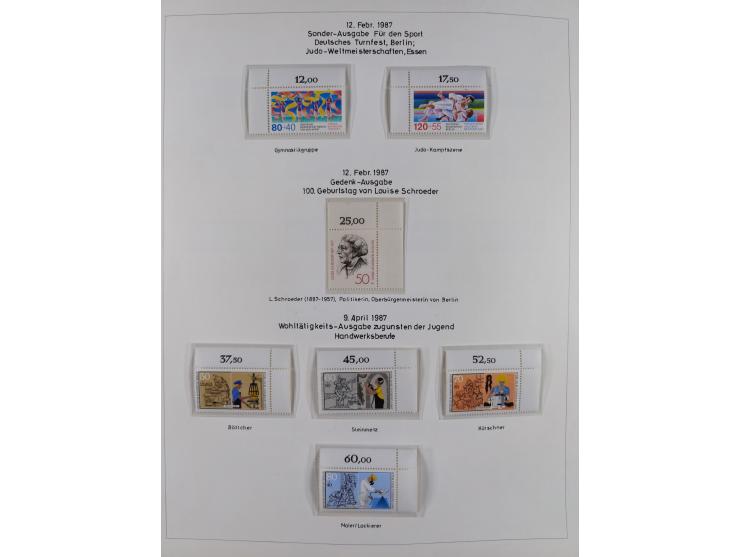 1948/82, in den Hauptnummern kpl. postfrische und zusätzlich gestempelte Sammlung, alle postfrischen Marken bis Mi.-Nr. 74 un