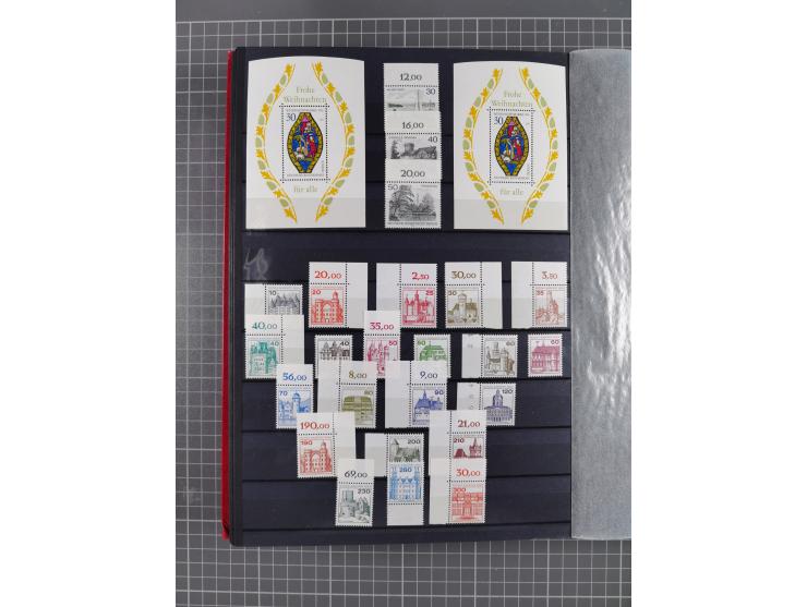 1948/90, in den Hauptnummer kpl. postfrische Sammlung, fast alle besseren Anfangsausgaben inkl. Block 1 sind signiert Schlege