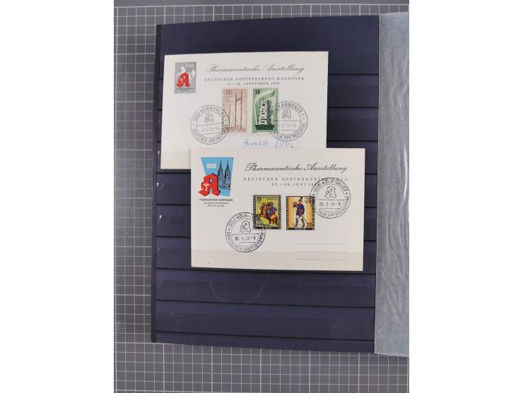 1948/90, in den Hauptnummer kpl. postfrische Sammlung, fast alle besseren Anfangsausgaben inkl. Block 1 sind signiert Schlege