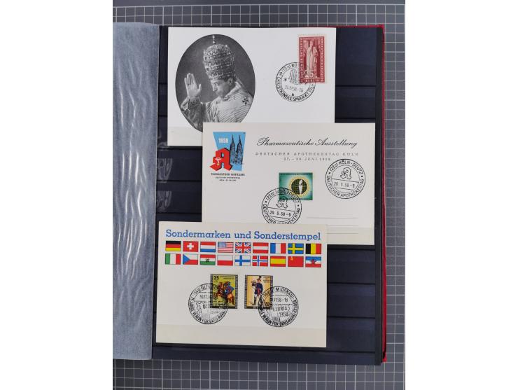 1948/90, in den Hauptnummer kpl. postfrische Sammlung, fast alle besseren Anfangsausgaben inkl. Block 1 sind signiert Schlege