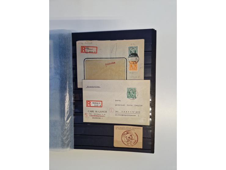 1945/59, postfrische und gestempelte Sammlung ohne SBZ aber mit Saarland mit vielen besseren und kpl. Ausgaben, diversen Brie