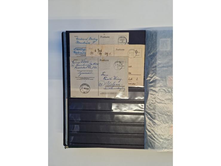 1945/59, postfrische und gestempelte Sammlung ohne SBZ aber mit Saarland mit vielen besseren und kpl. Ausgaben, diversen Brie