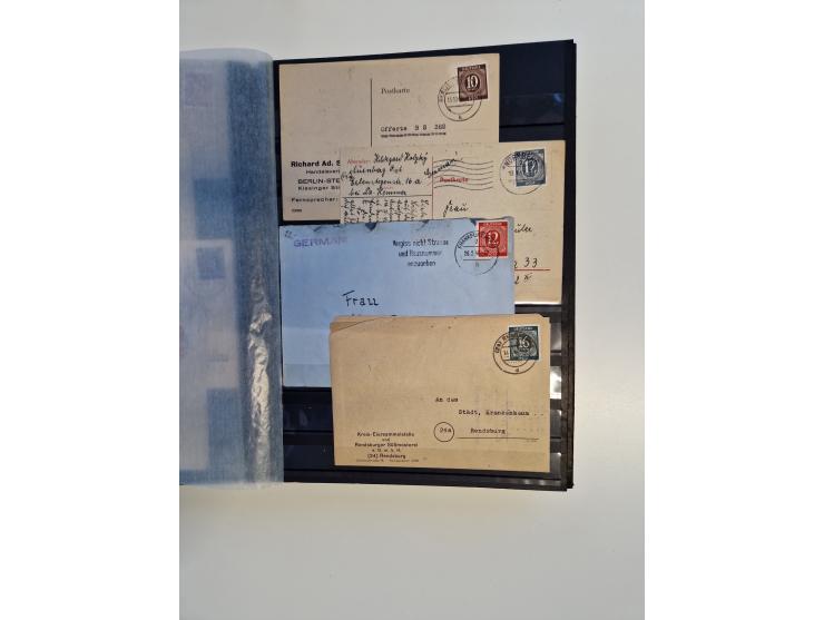 1945/59, postfrische und gestempelte Sammlung ohne SBZ aber mit Saarland mit vielen besseren und kpl. Ausgaben, diversen Brie