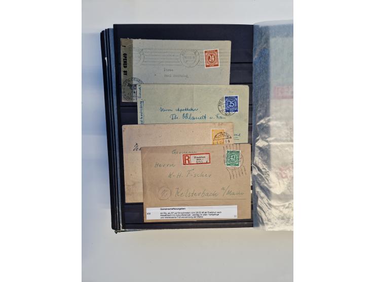 1945/59, postfrische und gestempelte Sammlung ohne SBZ aber mit Saarland mit vielen besseren und kpl. Ausgaben, diversen Brie