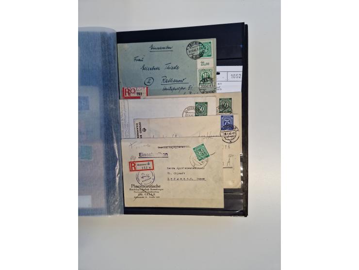 1945/59, postfrische und gestempelte Sammlung ohne SBZ aber mit Saarland mit vielen besseren und kpl. Ausgaben, diversen Brie