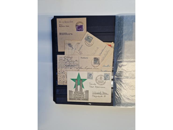 1945/59, postfrische und gestempelte Sammlung ohne SBZ aber mit Saarland mit vielen besseren und kpl. Ausgaben, diversen Brie