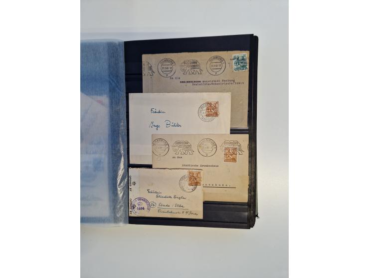 1945/59, postfrische und gestempelte Sammlung ohne SBZ aber mit Saarland mit vielen besseren und kpl. Ausgaben, diversen Brie