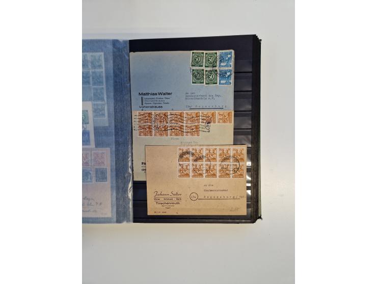 1945/59, postfrische und gestempelte Sammlung ohne SBZ aber mit Saarland mit vielen besseren und kpl. Ausgaben, diversen Brie