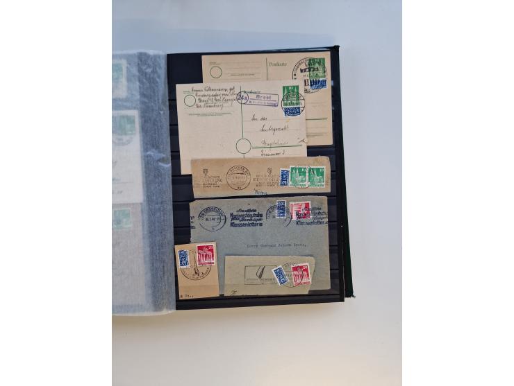 1945/59, postfrische und gestempelte Sammlung ohne SBZ aber mit Saarland mit vielen besseren und kpl. Ausgaben, diversen Brie