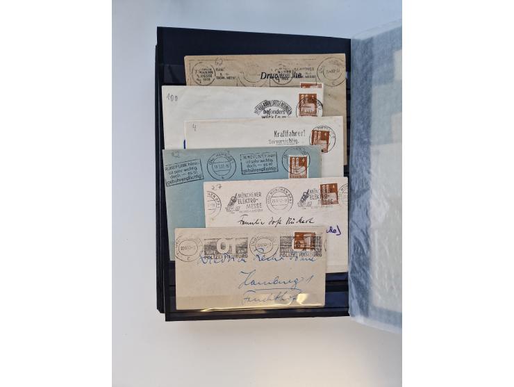 1945/59, postfrische und gestempelte Sammlung ohne SBZ aber mit Saarland mit vielen besseren und kpl. Ausgaben, diversen Brie