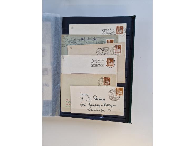 1945/59, postfrische und gestempelte Sammlung ohne SBZ aber mit Saarland mit vielen besseren und kpl. Ausgaben, diversen Brie