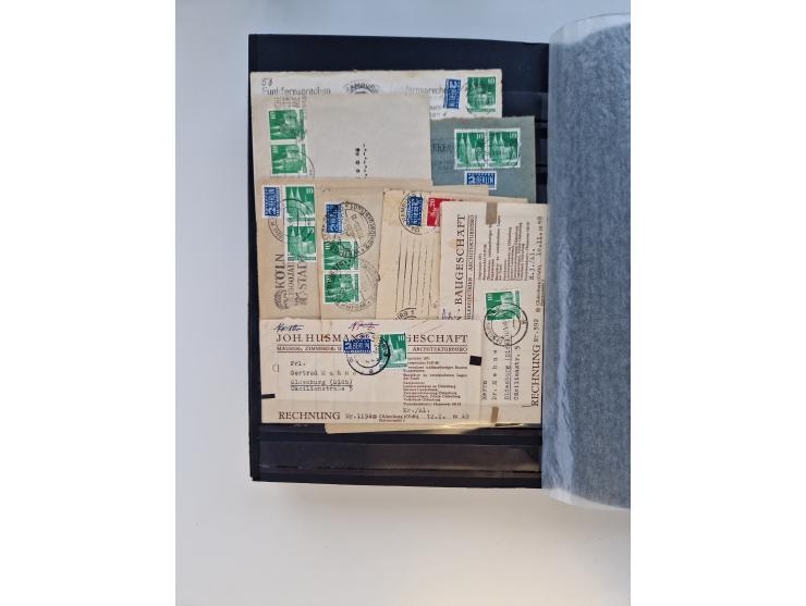 1945/59, postfrische und gestempelte Sammlung ohne SBZ aber mit Saarland mit vielen besseren und kpl. Ausgaben, diversen Brie