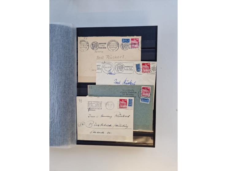 1945/59, postfrische und gestempelte Sammlung ohne SBZ aber mit Saarland mit vielen besseren und kpl. Ausgaben, diversen Brie