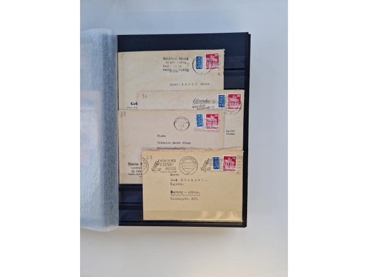 1945/59, postfrische und gestempelte Sammlung ohne SBZ aber mit Saarland mit vielen besseren und kpl. Ausgaben, diversen Brie