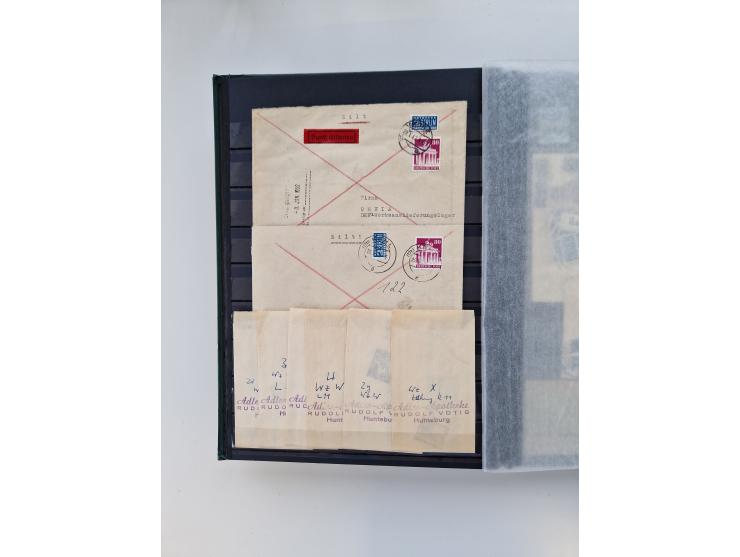1945/59, postfrische und gestempelte Sammlung ohne SBZ aber mit Saarland mit vielen besseren und kpl. Ausgaben, diversen Brie