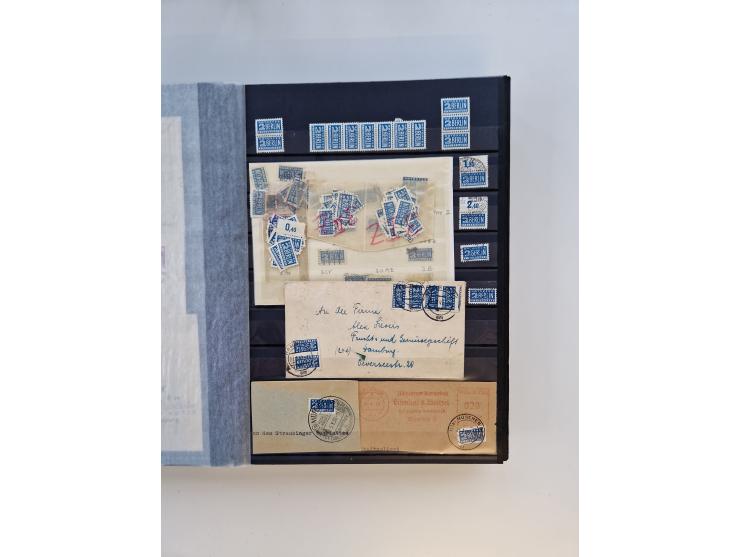 1945/59, postfrische und gestempelte Sammlung ohne SBZ aber mit Saarland mit vielen besseren und kpl. Ausgaben, diversen Brie