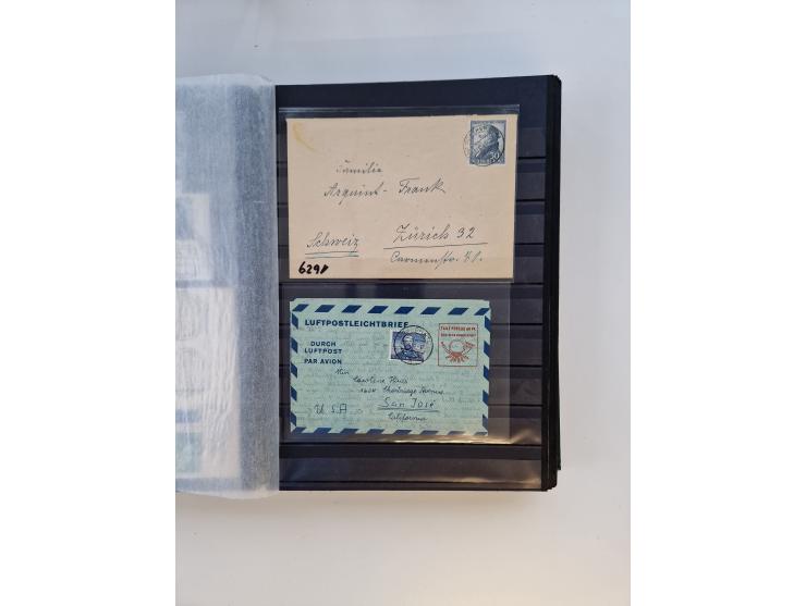 1945/59, postfrische und gestempelte Sammlung ohne SBZ aber mit Saarland mit vielen besseren und kpl. Ausgaben, diversen Brie