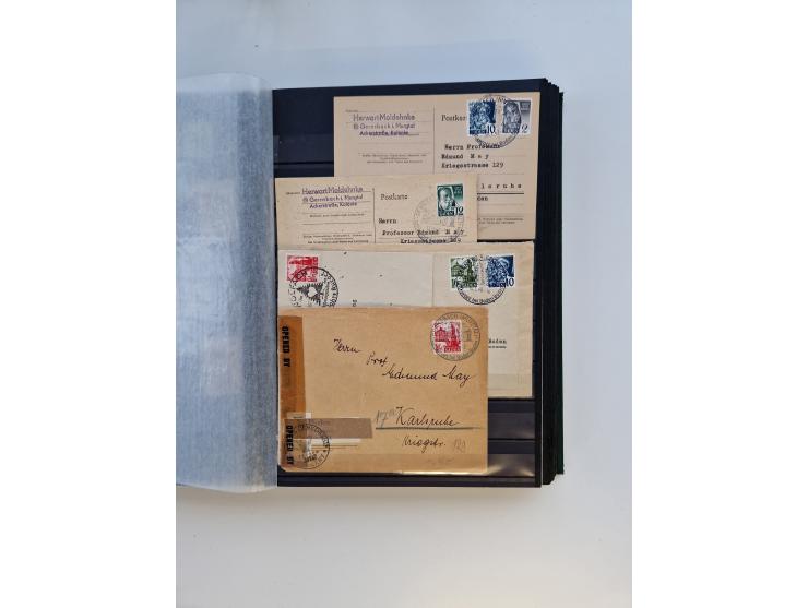 1945/59, postfrische und gestempelte Sammlung ohne SBZ aber mit Saarland mit vielen besseren und kpl. Ausgaben, diversen Brie