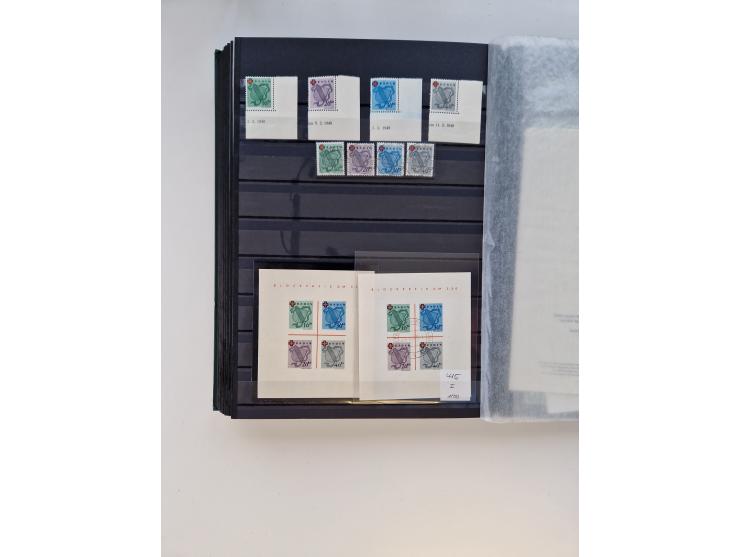 1945/59, postfrische und gestempelte Sammlung ohne SBZ aber mit Saarland mit vielen besseren und kpl. Ausgaben, diversen Brie