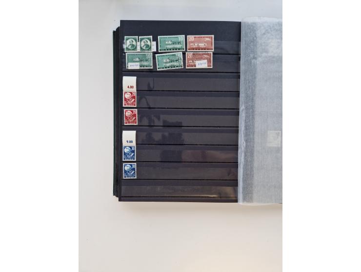 1945/59, postfrische und gestempelte Sammlung ohne SBZ aber mit Saarland mit vielen besseren und kpl. Ausgaben, diversen Brie