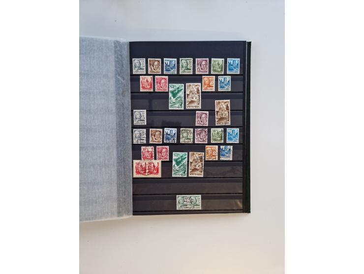 1945/59, postfrische und gestempelte Sammlung ohne SBZ aber mit Saarland mit vielen besseren und kpl. Ausgaben, diversen Brie
