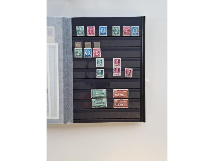 1945/59, postfrische und gestempelte Sammlung ohne SBZ aber mit Saarland mit vielen besseren und kpl. Ausgaben, diversen Brie