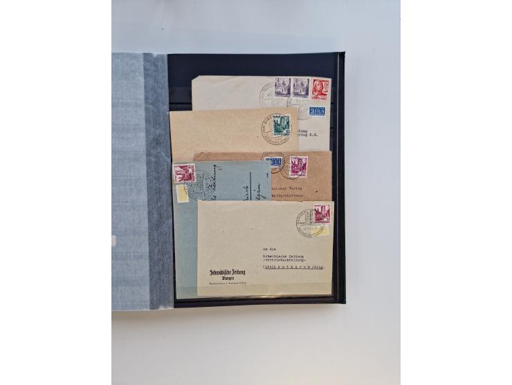 1945/59, postfrische und gestempelte Sammlung ohne SBZ aber mit Saarland mit vielen besseren und kpl. Ausgaben, diversen Brie