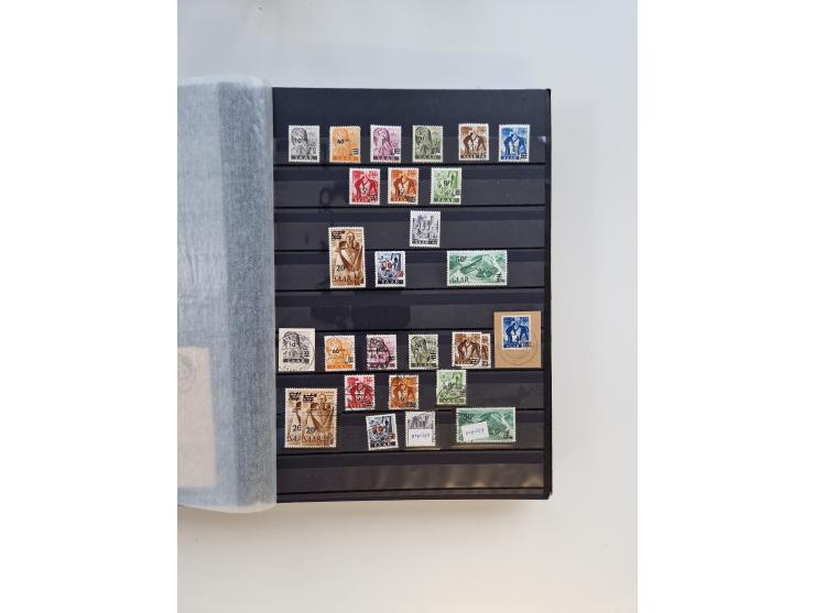 1945/59, postfrische und gestempelte Sammlung ohne SBZ aber mit Saarland mit vielen besseren und kpl. Ausgaben, diversen Brie