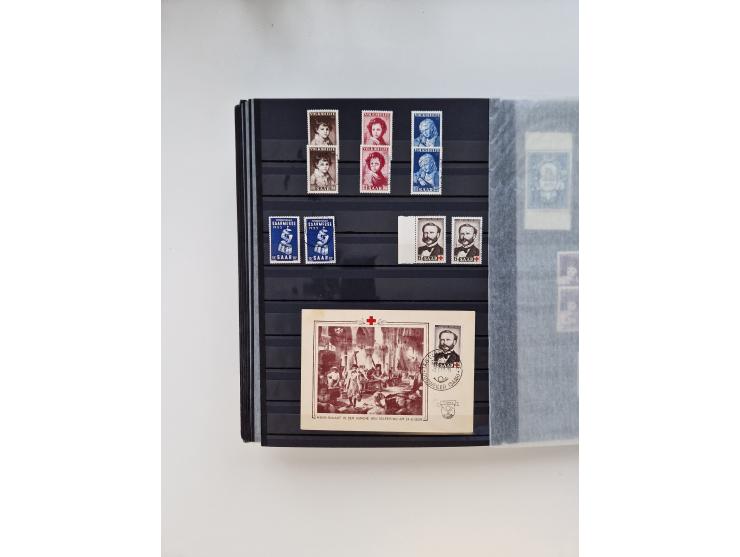 1945/59, postfrische und gestempelte Sammlung ohne SBZ aber mit Saarland mit vielen besseren und kpl. Ausgaben, diversen Brie