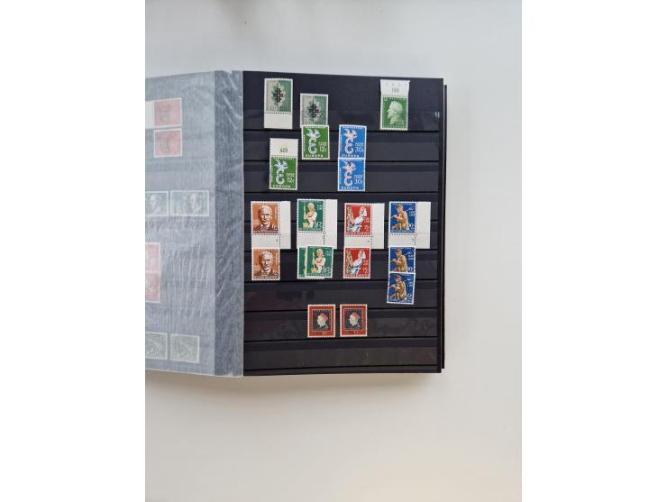 1945/59, postfrische und gestempelte Sammlung ohne SBZ aber mit Saarland mit vielen besseren und kpl. Ausgaben, diversen Brie
