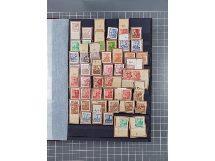 1945/49, postfrische Sammlung mit vielen besseren und kpl. Ausgaben, Farben und weiteren Besonderheiten. Dabei u.a. Mi.-Nr. 3