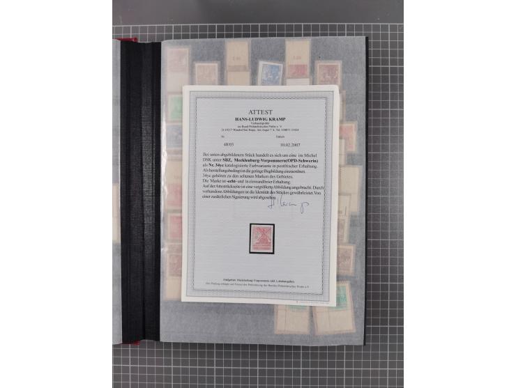 1945/49, postfrische Sammlung mit vielen besseren und kpl. Ausgaben, Farben und weiteren Besonderheiten. Dabei u.a. Mi.-Nr. 3