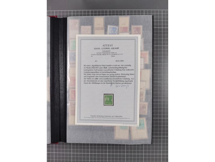 1945/49, postfrische Sammlung mit vielen besseren und kpl. Ausgaben, Farben und weiteren Besonderheiten. Dabei u.a. Mi.-Nr. 3