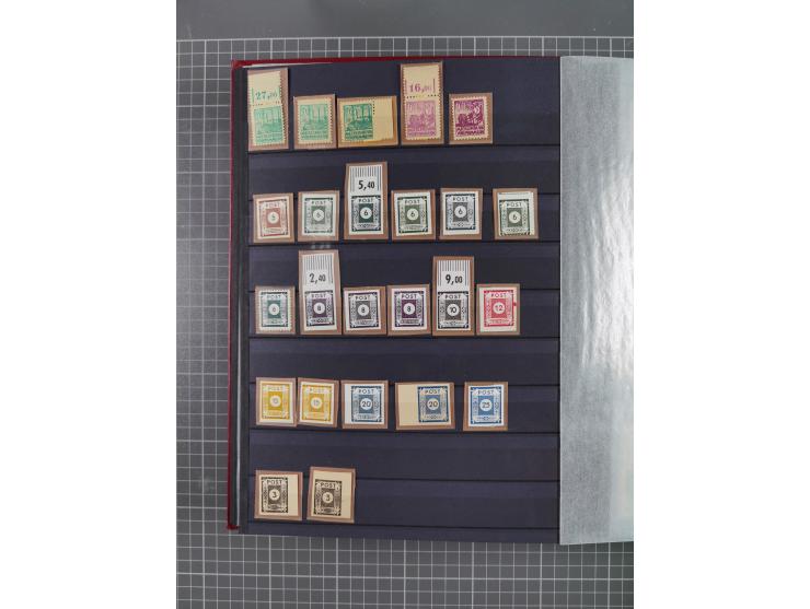 1945/49, postfrische Sammlung mit vielen besseren und kpl. Ausgaben, Farben und weiteren Besonderheiten. Dabei u.a. Mi.-Nr. 3