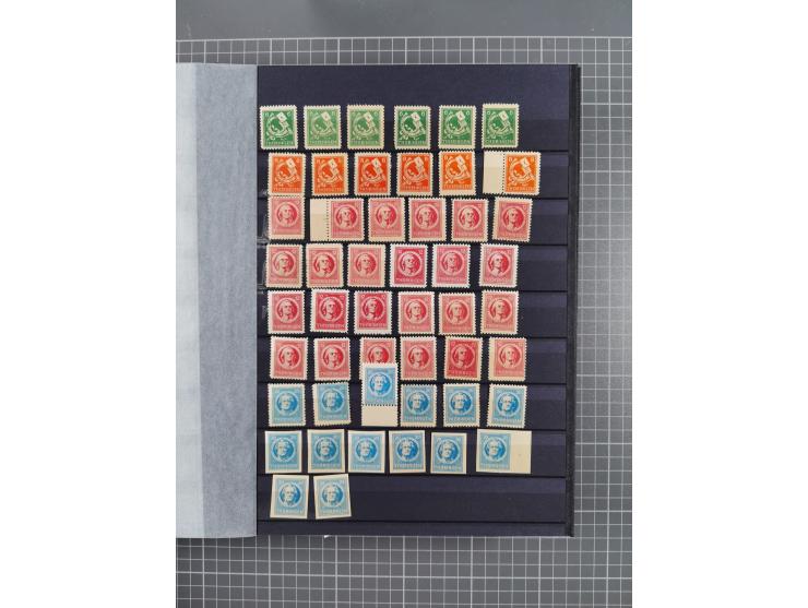 1945/49, postfrische Sammlung mit vielen besseren und kpl. Ausgaben, Farben und weiteren Besonderheiten. Dabei u.a. Mi.-Nr. 3