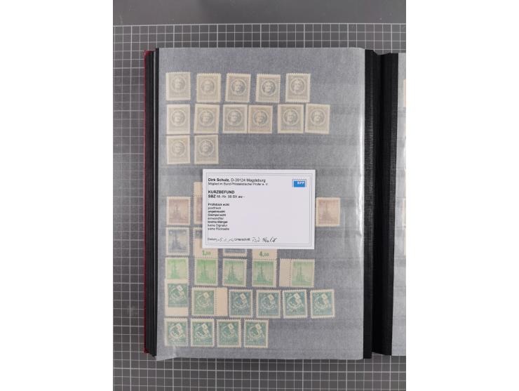 1945/49, postfrische Sammlung mit vielen besseren und kpl. Ausgaben, Farben und weiteren Besonderheiten. Dabei u.a. Mi.-Nr. 3