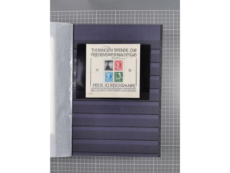 1945/49, postfrische Sammlung mit vielen besseren und kpl. Ausgaben, Farben und weiteren Besonderheiten. Dabei u.a. Mi.-Nr. 3