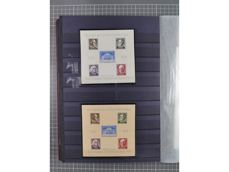 1945/49, postfrische Sammlung mit vielen besseren und kpl. Ausgaben, Farben und weiteren Besonderheiten. Dabei u.a. Mi.-Nr. 3