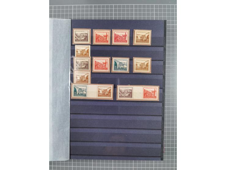 1945/49, postfrische Sammlung mit vielen besseren und kpl. Ausgaben, Farben und weiteren Besonderheiten. Dabei u.a. Mi.-Nr. 3