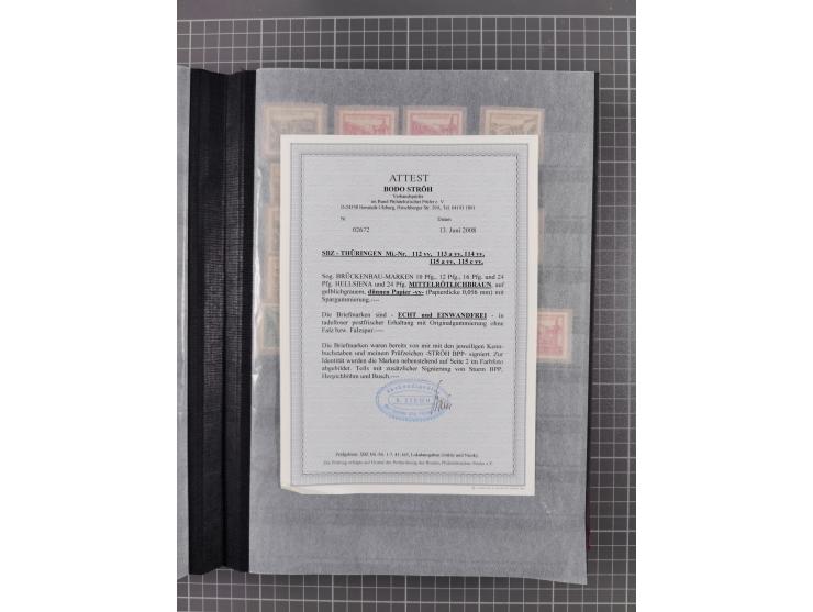 1945/49, postfrische Sammlung mit vielen besseren und kpl. Ausgaben, Farben und weiteren Besonderheiten. Dabei u.a. Mi.-Nr. 3