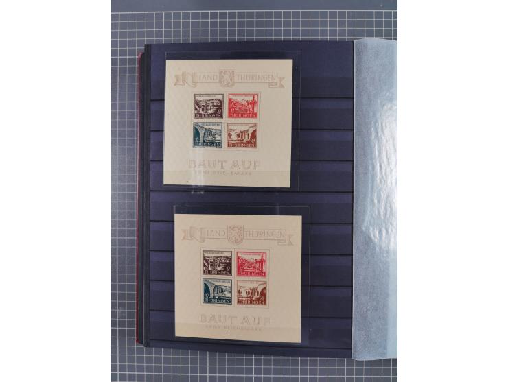 1945/49, postfrische Sammlung mit vielen besseren und kpl. Ausgaben, Farben und weiteren Besonderheiten. Dabei u.a. Mi.-Nr. 3