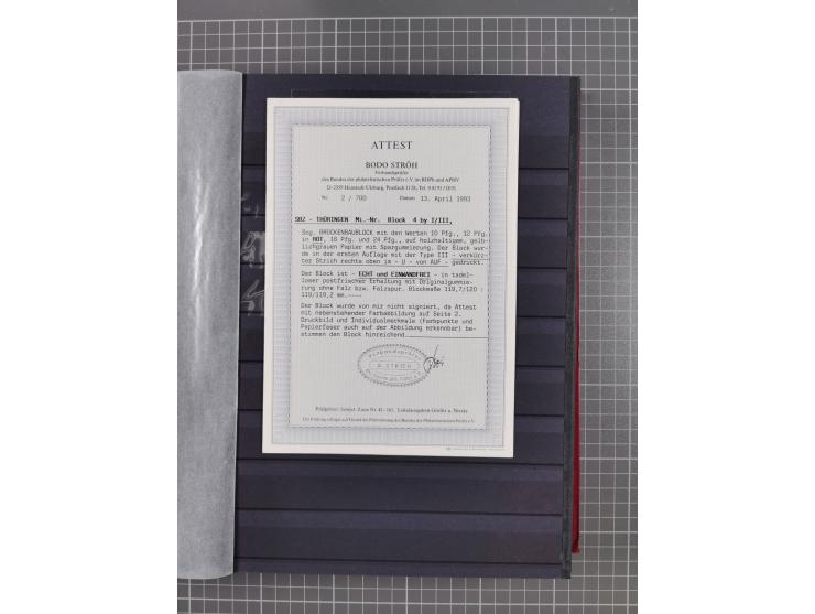 1945/49, postfrische Sammlung mit vielen besseren und kpl. Ausgaben, Farben und weiteren Besonderheiten. Dabei u.a. Mi.-Nr. 3