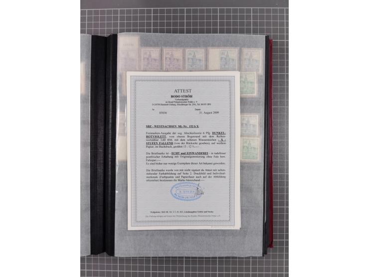 1945/49, postfrische Sammlung mit vielen besseren und kpl. Ausgaben, Farben und weiteren Besonderheiten. Dabei u.a. Mi.-Nr. 3