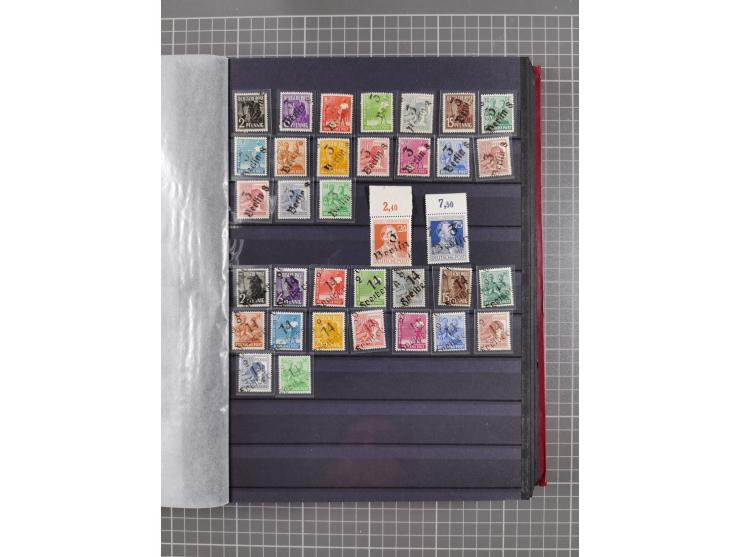 1945/49, postfrische Sammlung mit vielen besseren und kpl. Ausgaben, Farben und weiteren Besonderheiten. Dabei u.a. Mi.-Nr. 3