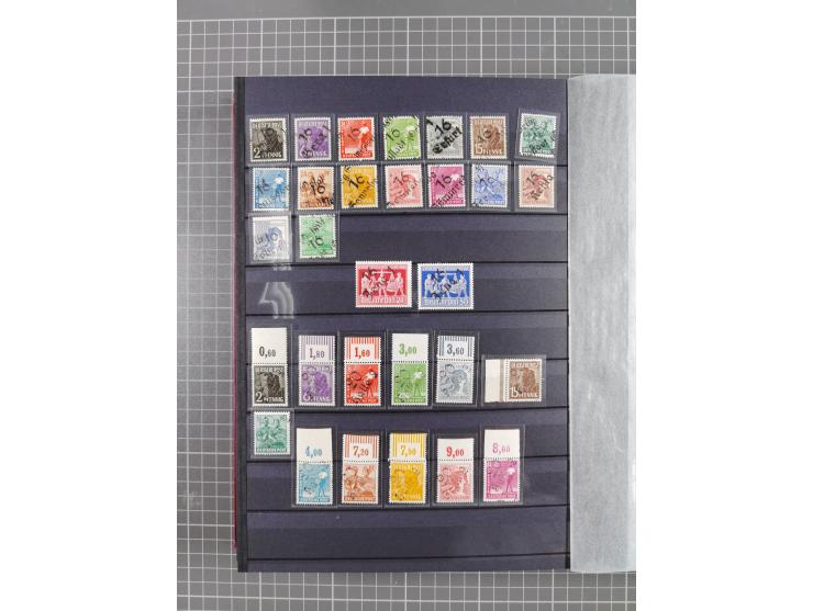 1945/49, postfrische Sammlung mit vielen besseren und kpl. Ausgaben, Farben und weiteren Besonderheiten. Dabei u.a. Mi.-Nr. 3