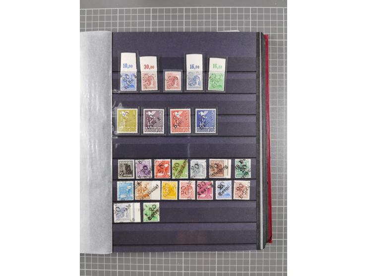 1945/49, postfrische Sammlung mit vielen besseren und kpl. Ausgaben, Farben und weiteren Besonderheiten. Dabei u.a. Mi.-Nr. 3