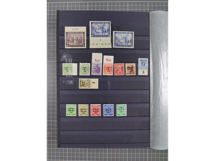 1945/49, postfrische Sammlung mit vielen besseren und kpl. Ausgaben, Farben und weiteren Besonderheiten. Dabei u.a. Mi.-Nr. 3