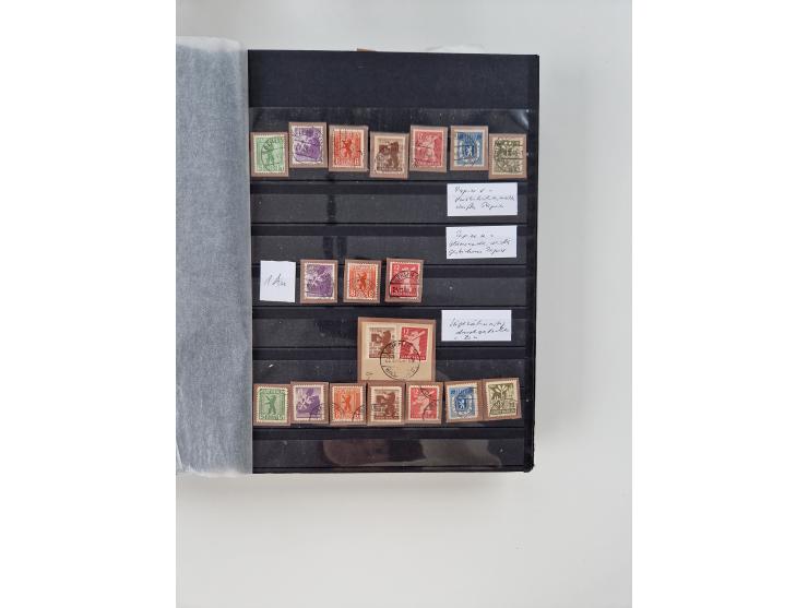 1945/49, gestempelte Sammlung mit vielen besseren und kpl. Ausgaben, Farben und weiteren Besonderheiten. Dabei u.a. Mi.-Nr. 4