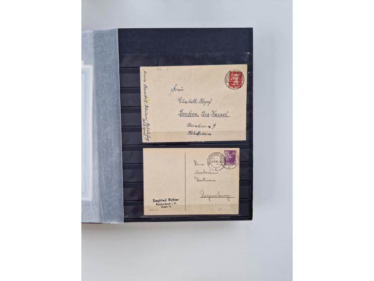 1945/49, gestempelte Sammlung mit vielen besseren und kpl. Ausgaben, Farben und weiteren Besonderheiten. Dabei u.a. Mi.-Nr. 4